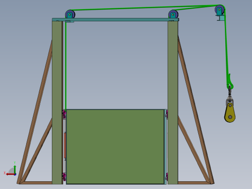 自重压紧炉门sw2020可编辑后视缩略图
