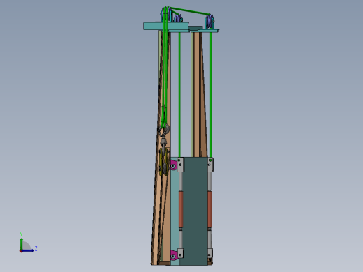 自重压紧炉门sw2020可编辑左视缩略图