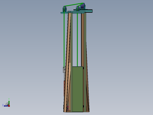 自重压紧炉门sw2020可编辑右视缩略图