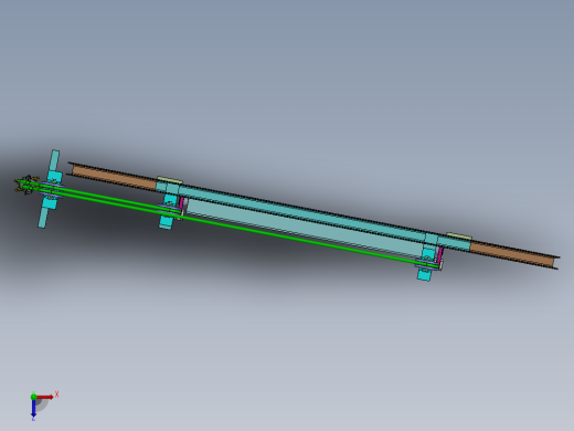 自重压紧炉门sw2020可编辑俯视缩略图