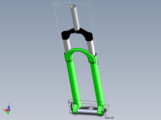 solidworks 4X 避震前叉设计
