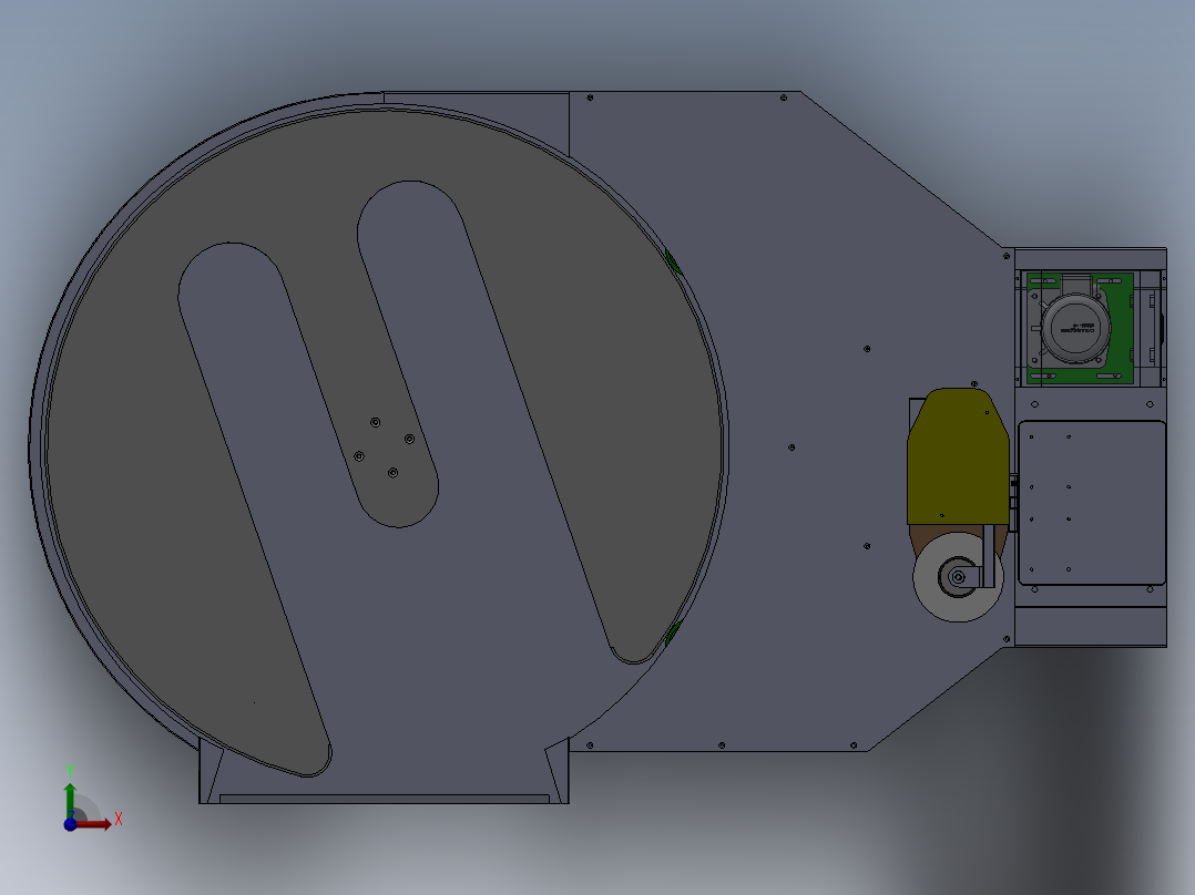 E172 M型叉车型缠绕机前视图