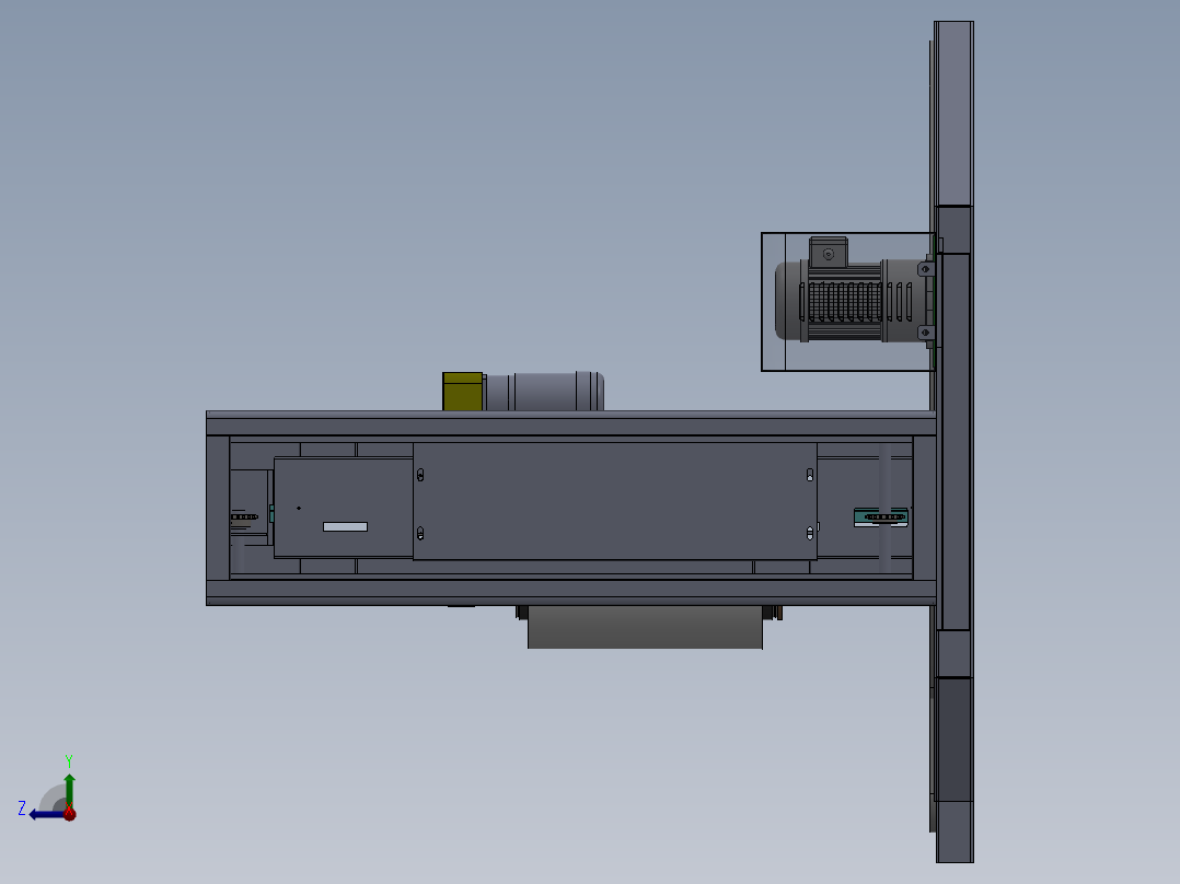 E172 M型叉车型缠绕机右视图