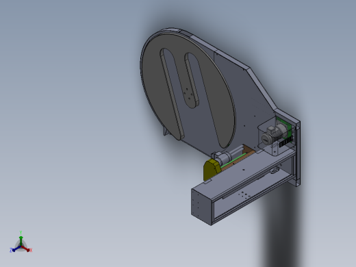 E172 M型叉车型缠绕机正等轴测缩略图