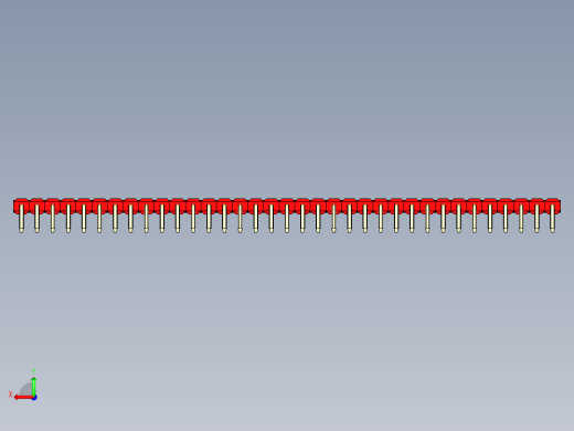 彩色公排针 100mil 2.54mm 系列-DS1022_red_1x35p_100mil_TypeD_rev1.0后视缩略图