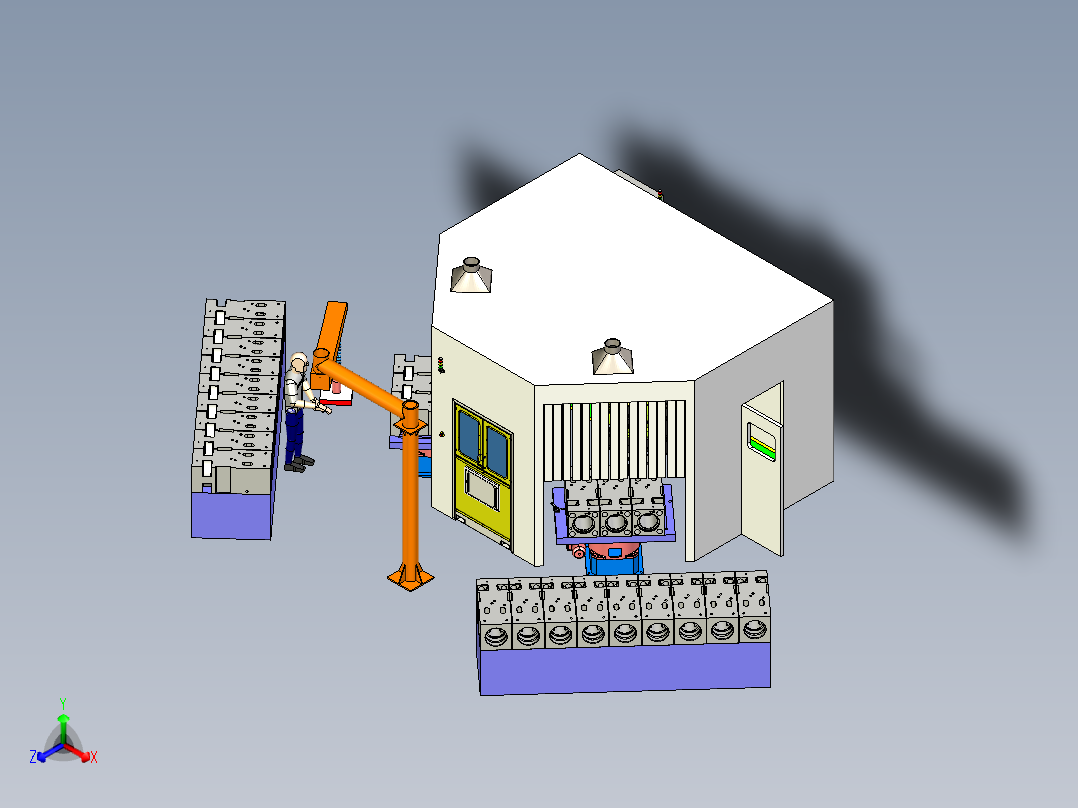 机器人打磨大型工件