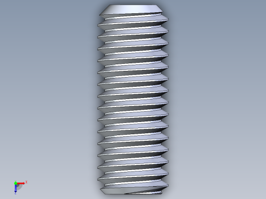 UNC 平头紧定螺钉-UNC SET SCREW 0.375 x1.000.STEP俯视缩略图