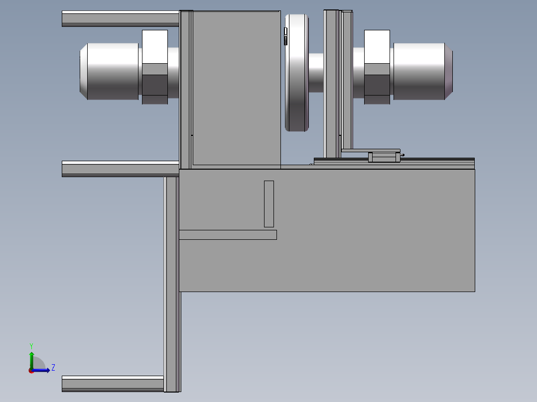 珠宝玉器研磨机左视图