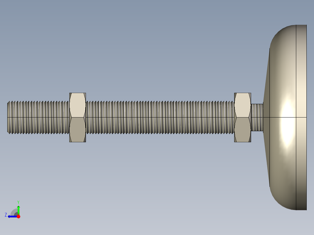 型材-KJN M16 _0 HINGED FOOR KJN311951右视图