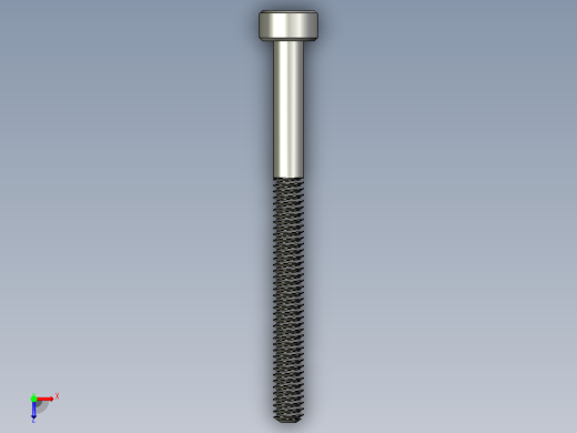 M2-M2 x 0.4mm Thread 25mm LONG SOCKET HEAD CAP SCREW.STEP俯视缩略图