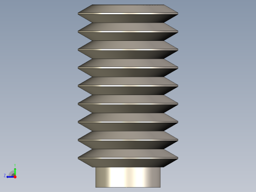紧固件-IGES 0.3125 Allen Screw右视缩略图