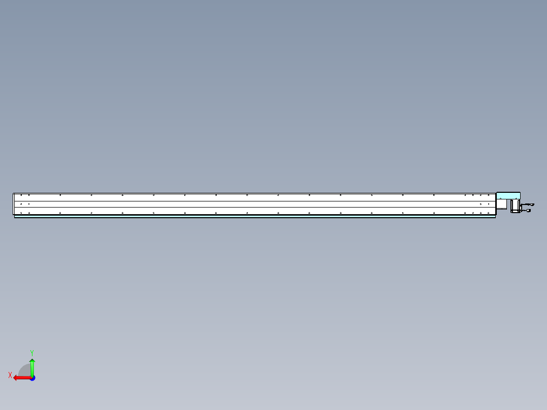 威洛博VBC同步带传动一无尘环境VBC14-L45-S2800-BR-ZP40-C3后视图