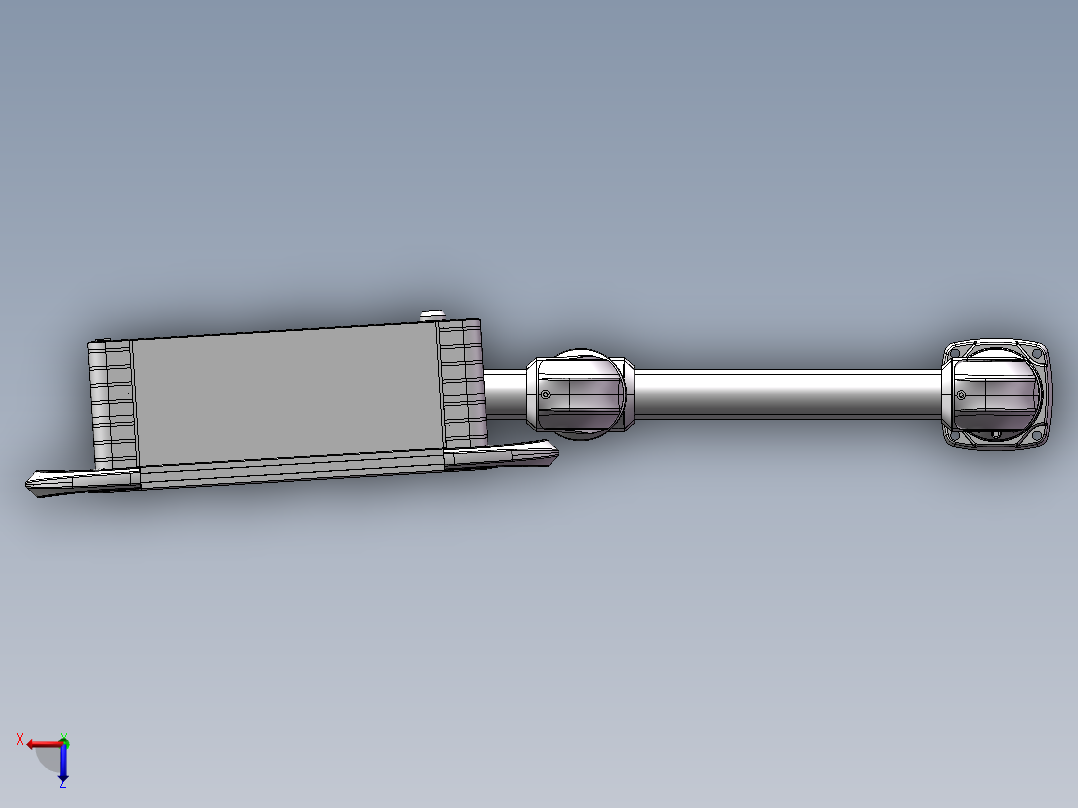向上顶座+中间连接器+转角+箱体连接器+控制箱俯视图