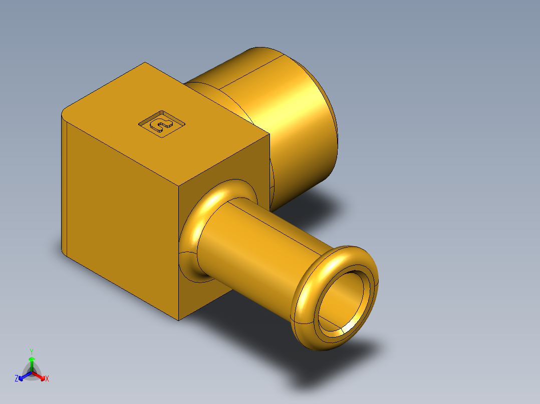 倒齿式工业管接头Beaded Hose Barb 90Deg Elbow Tube to Male Pipe 269HB-6-6主视图