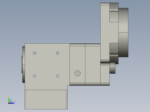 中空旋转平台KFN85-10配转角+光电开关(1)左视缩略图