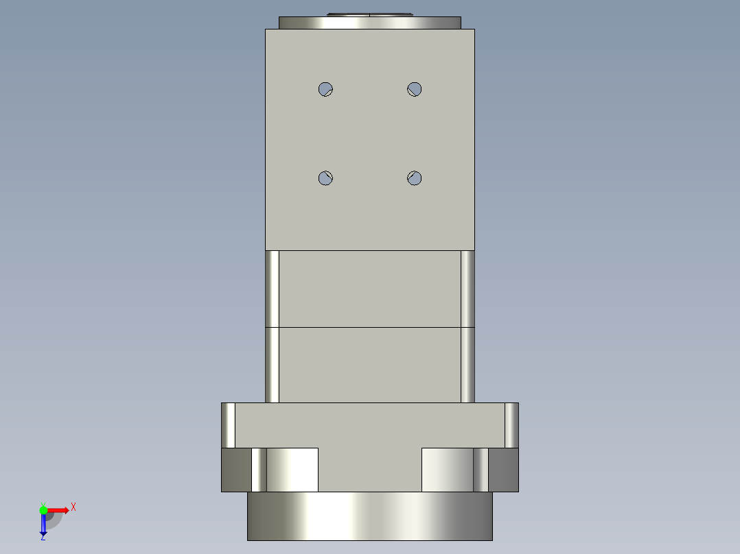 中空旋转平台KFN85-10配转角+光电开关(1)俯视图