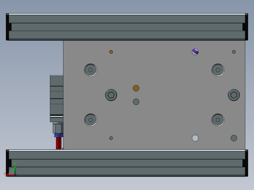 水龙头装置的密封性试验台架后视图