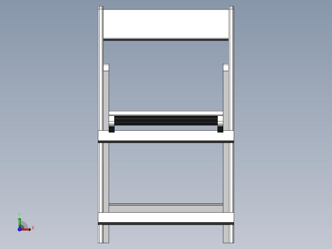 木制折叠椅子前视图