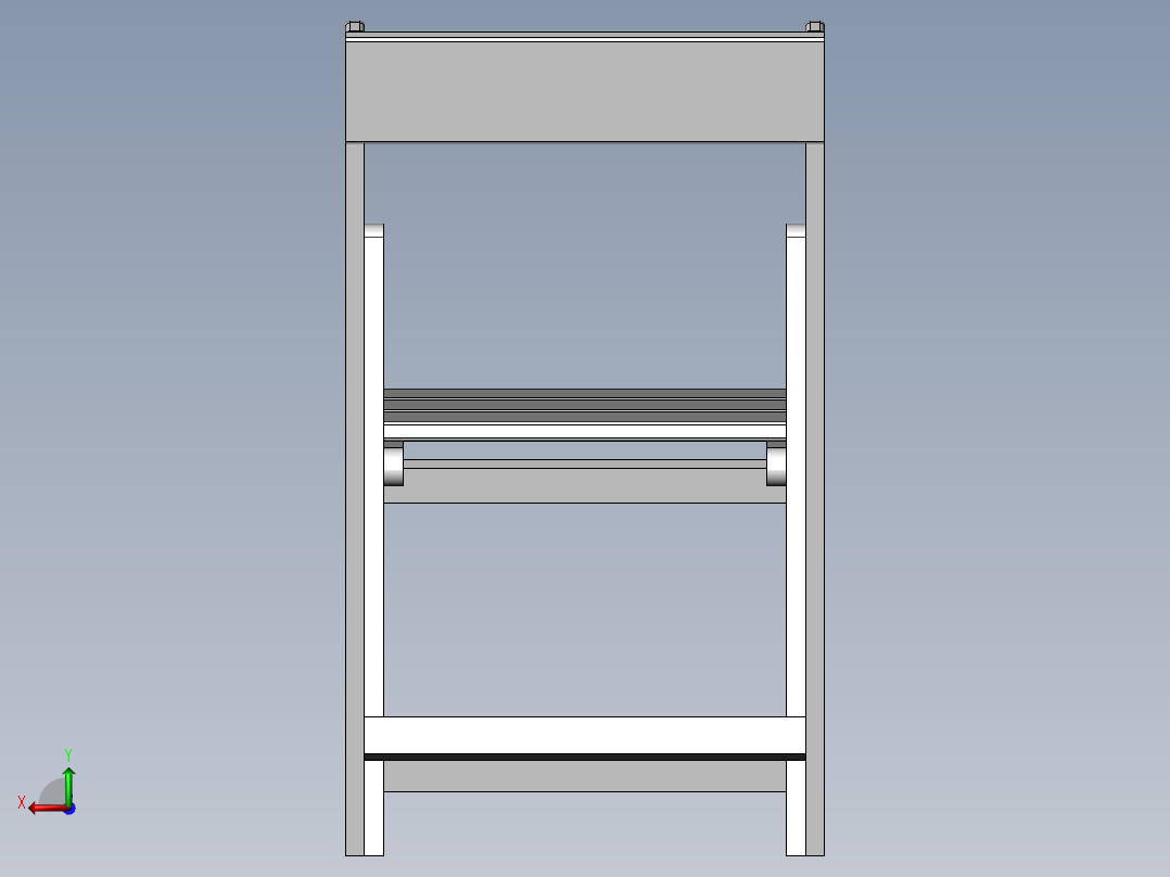 木制折叠椅子后视图