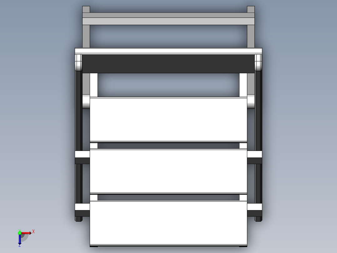 木制折叠椅子俯视图