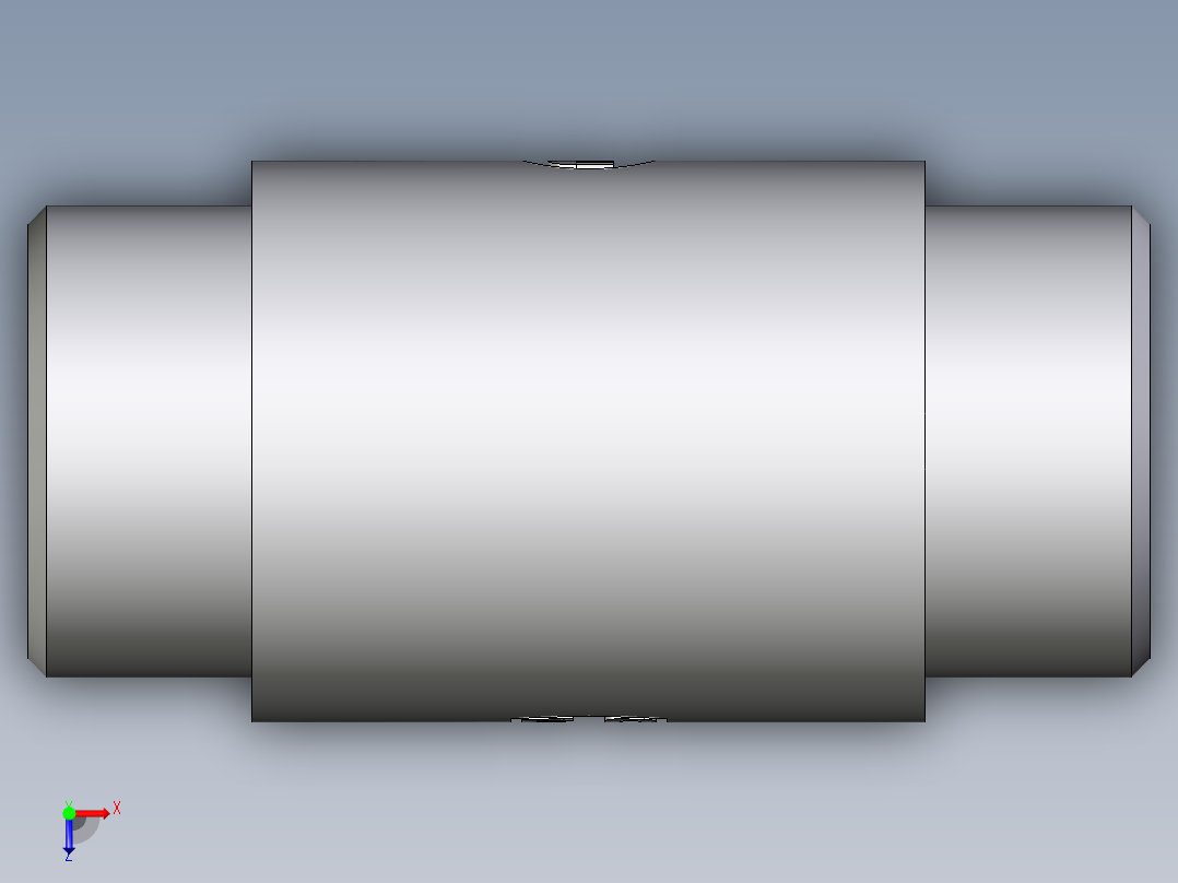 卡套式工业通用硬管接头EO_Weld_bulkhead_fitting_ESV30S71X俯视图