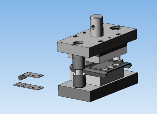 锁钩弯曲冲压模缩略图