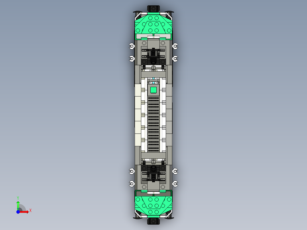 机车乐高前视图