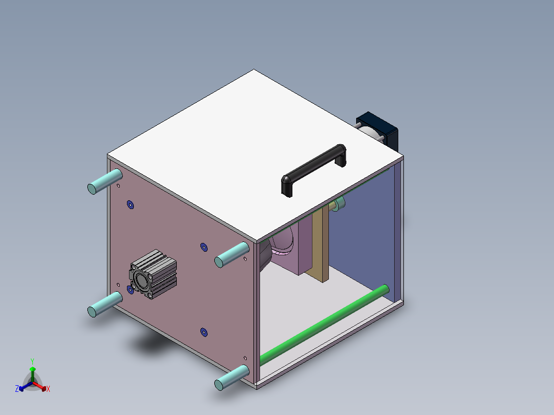 产品高压测试机正等轴测图