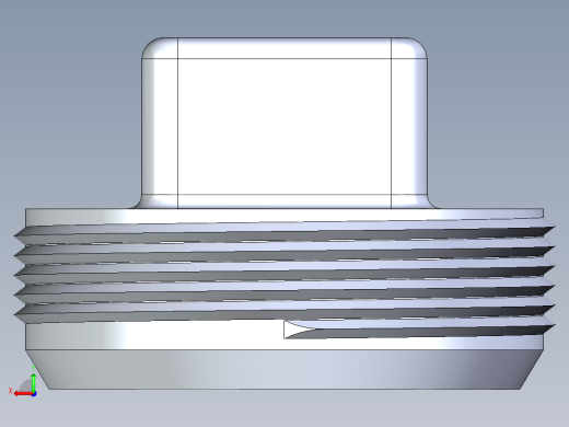 船舶管路系统S24B_SeaDrainPLUS_CleanPlug-MPT_37E177002_2in Sea Drain Plus - Plug - MPT后视缩略图
