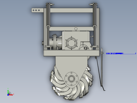 农业旋耕机前视缩略图