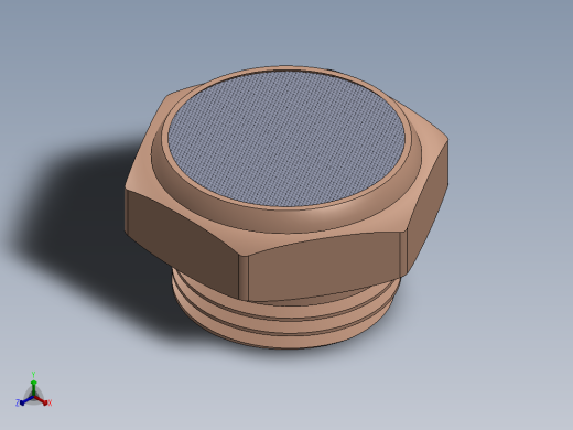 气动消声器正等轴测缩略图