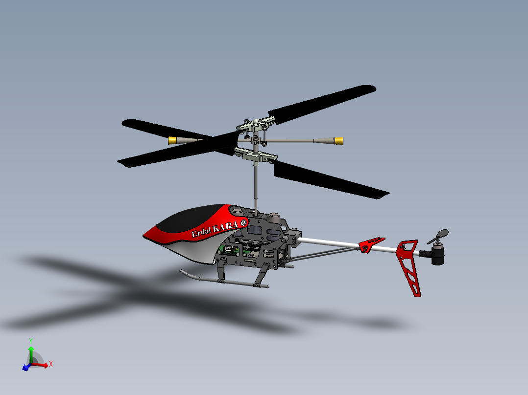 直升飞机 飞机模型设计 (61)