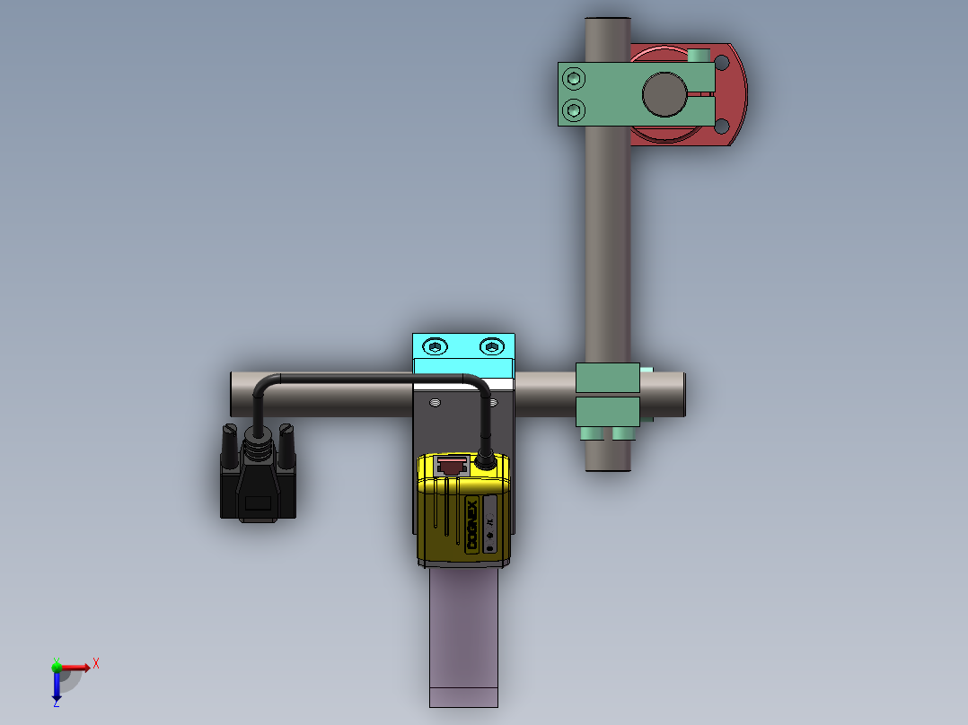 各类立柱支架平台俯视图