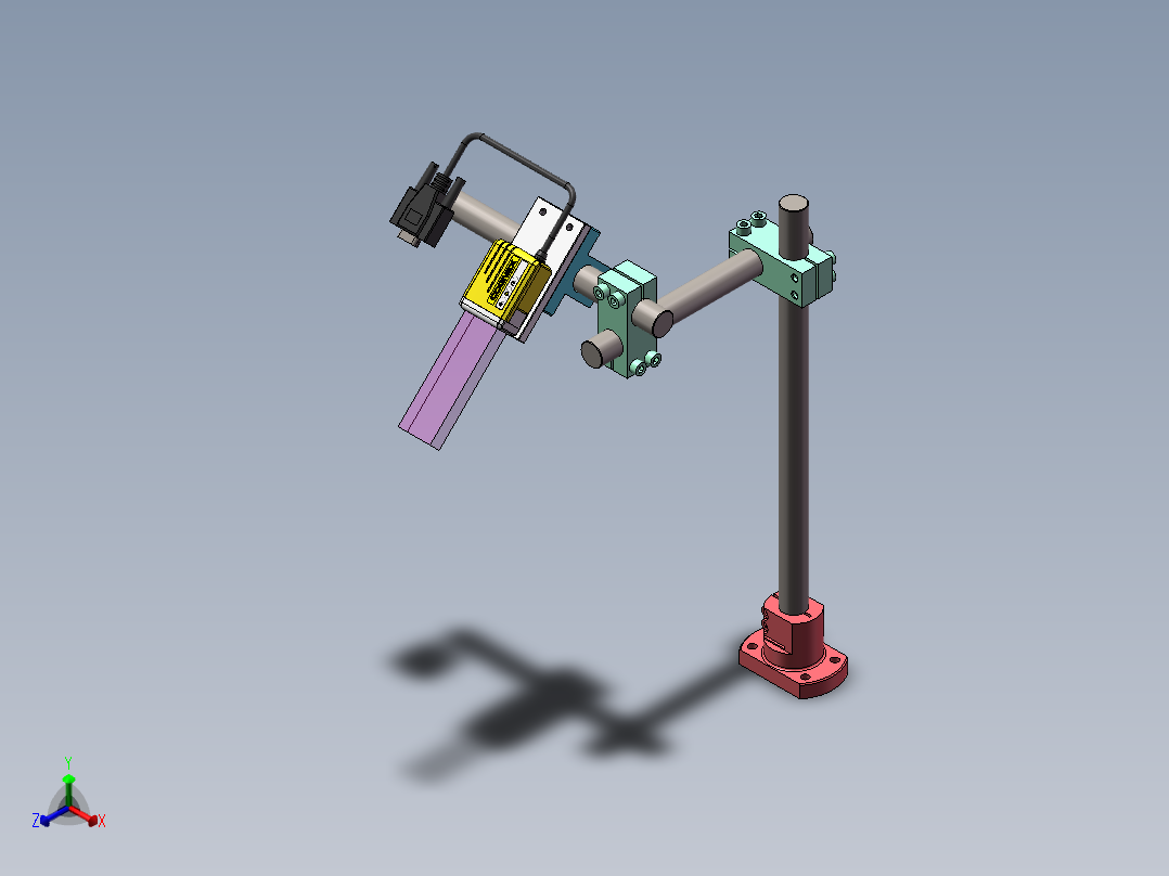 各类立柱支架平台正等轴测图