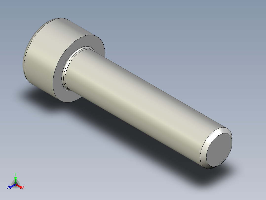 内六角螺钉-BOLT-M8-35-30-8-13-8-R0.8.stp主视图