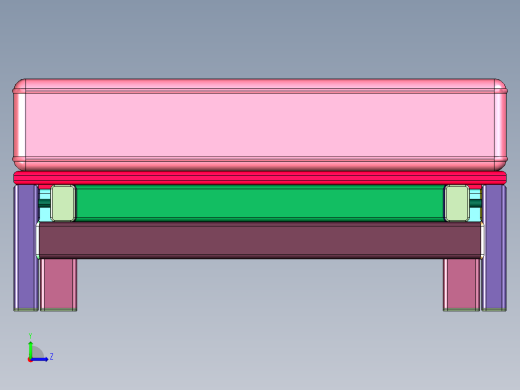 抬头折叠方管焊接床左视缩略图