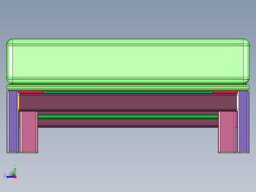 抬头折叠方管焊接床右视缩略图