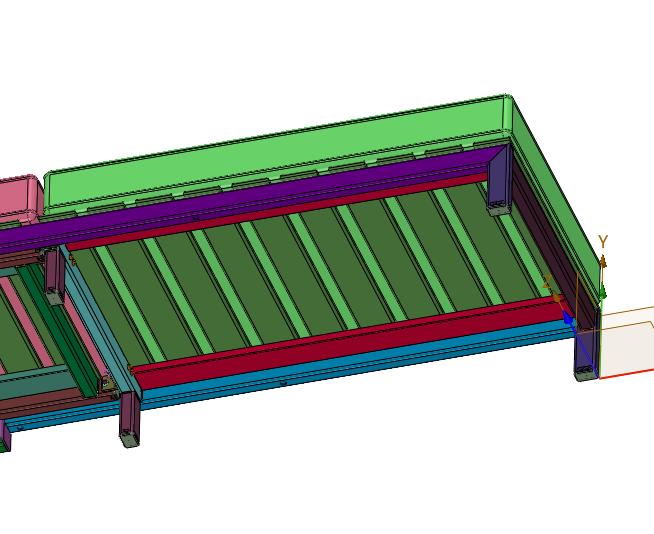 抬头折叠方管焊接床