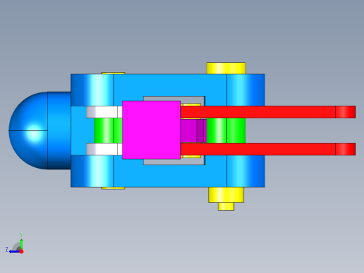 德克斯TUNKERS气缸数模T5-01BA右视缩略图