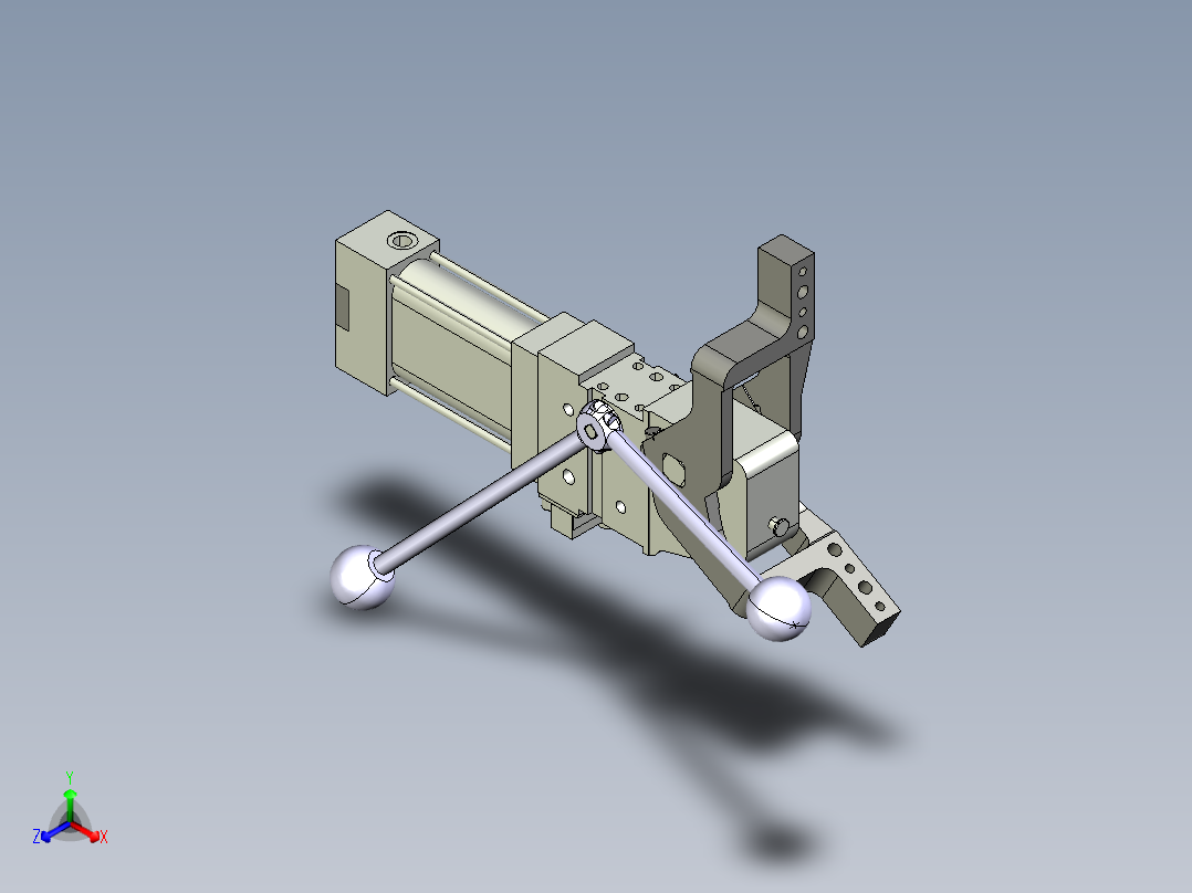 德克斯TUNKERS气缸数模V_50_1_Z_A11_T12_45~120主视图