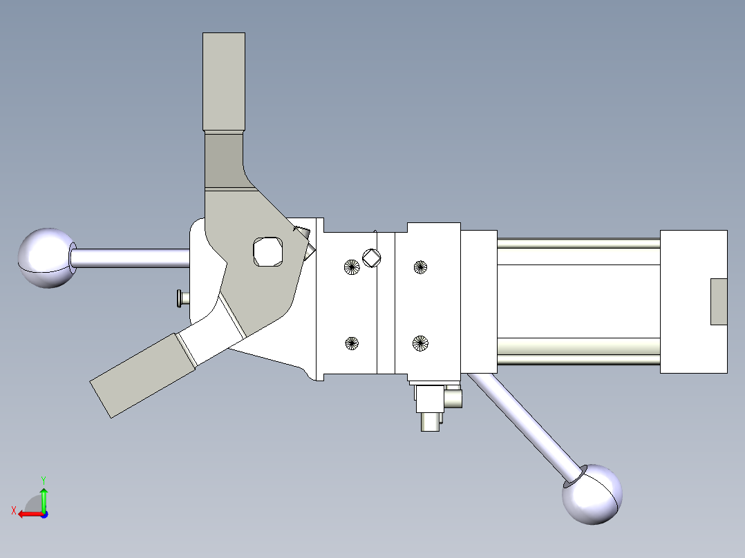 德克斯TUNKERS气缸数模V_50_1_Z_A11_T12_45~120后视图