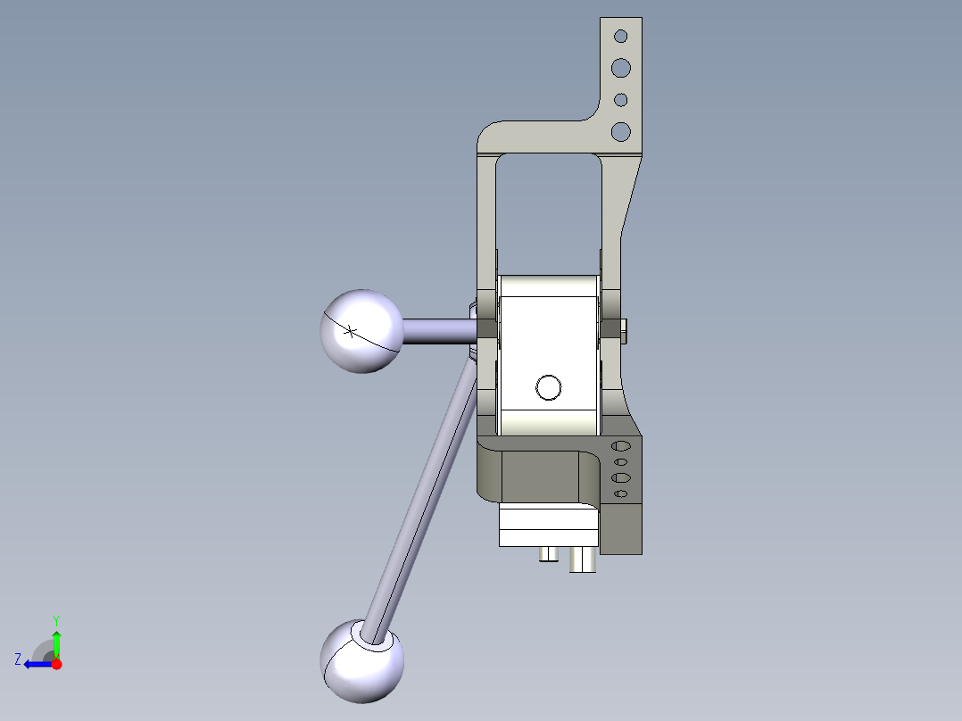 德克斯TUNKERS气缸数模V_50_1_Z_A11_T12_45~120右视图