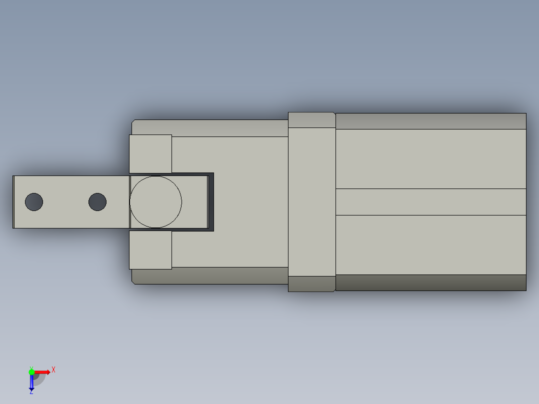 普通气爪PH12-20俯视图