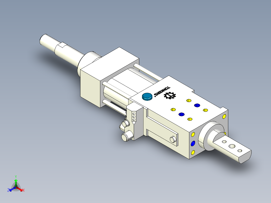 德克斯TUNKERS气缸数模SZK_40_A42_Z_T12_TUENKERS主视图