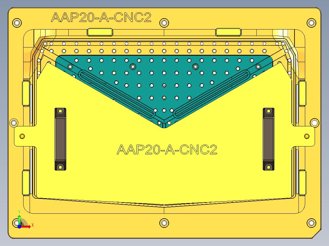 AAP20-lcd-cover-al-CNC2笔记本CNC工装夹具三维模型-1110前视图