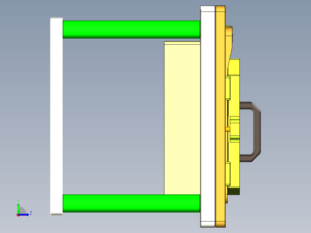 AAP20-lcd-cover-al-CNC2笔记本CNC工装夹具三维模型-1110左视图