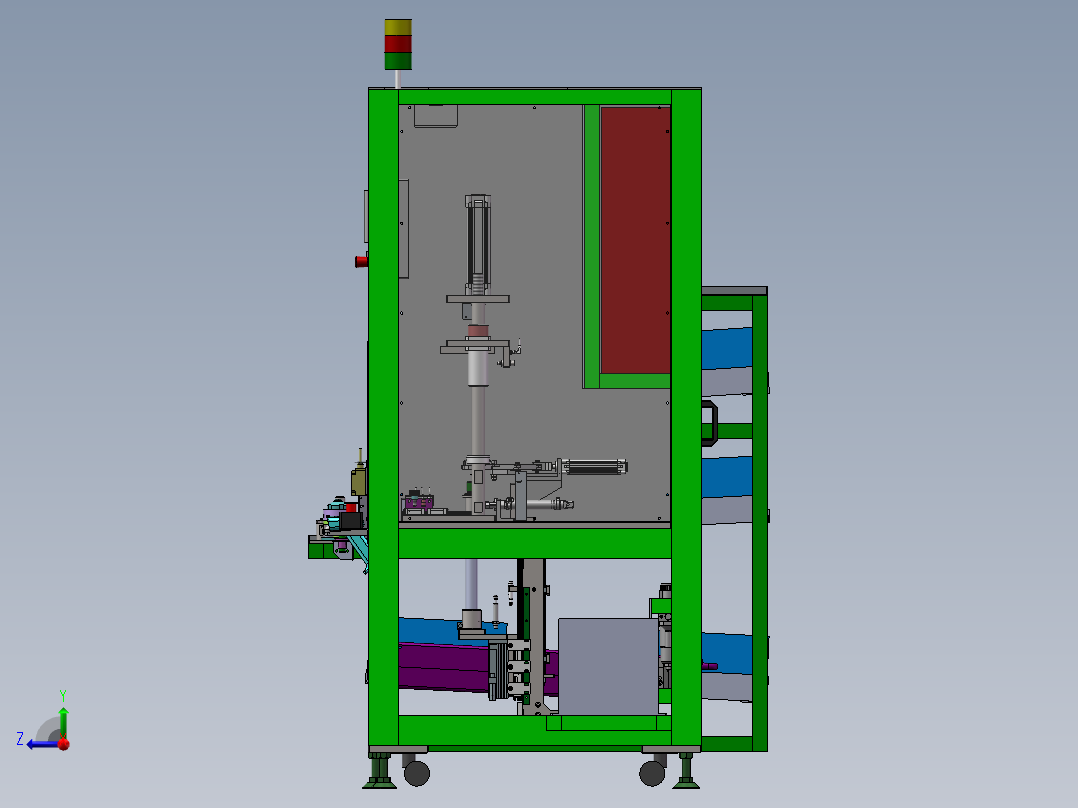 压装活塞及安装矩形圈设备sw16可编辑右视图