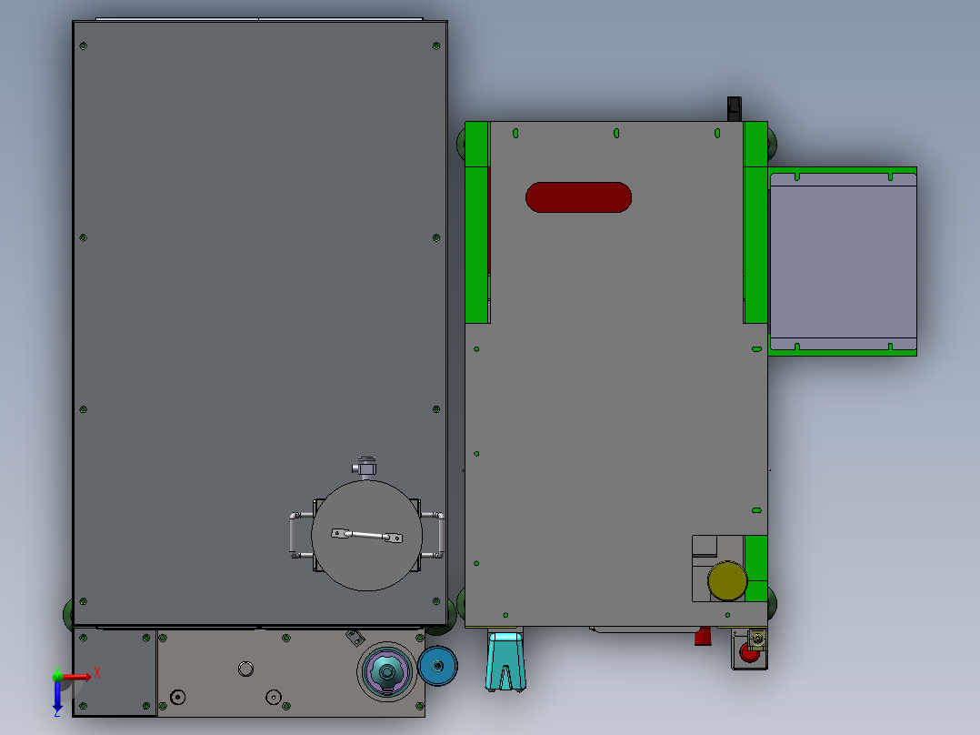 压装活塞及安装矩形圈设备sw16可编辑俯视图