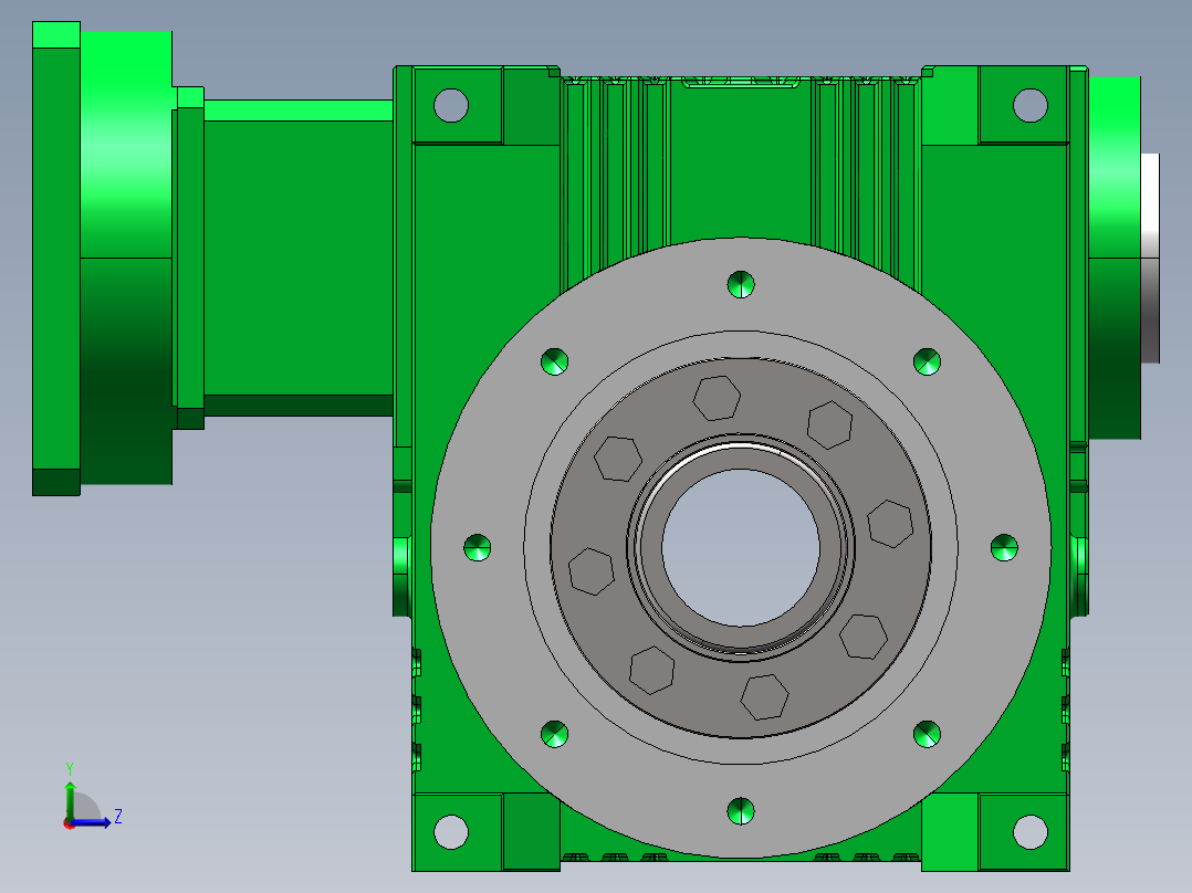 双导程蜗轮蜗杆减速机 63款左视图