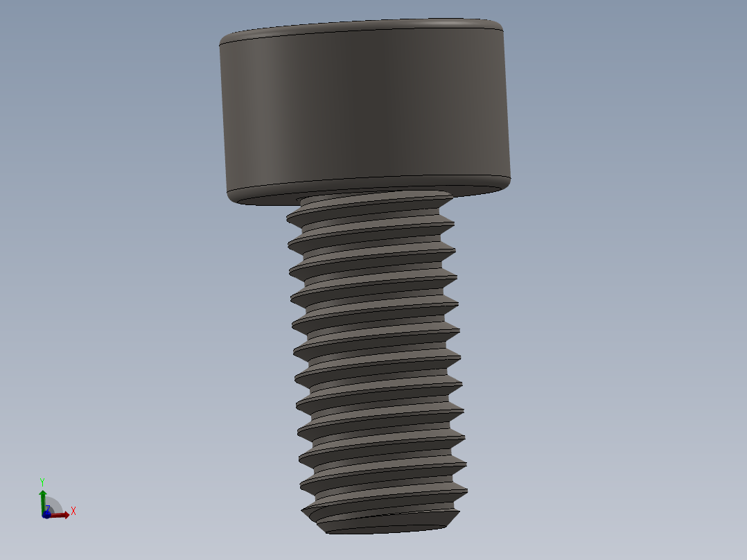 Screw_DIN_912_M5x10F_A2.SLDPRT公制内六角螺钉主视图